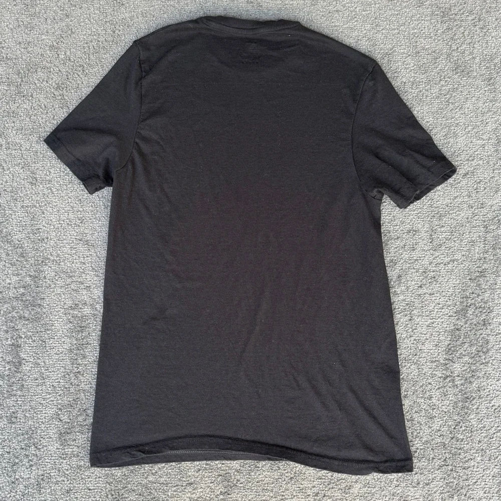True Religion Mens Black Cotton Horseshoe Logo Crew Neck T-Shirt Size Medium